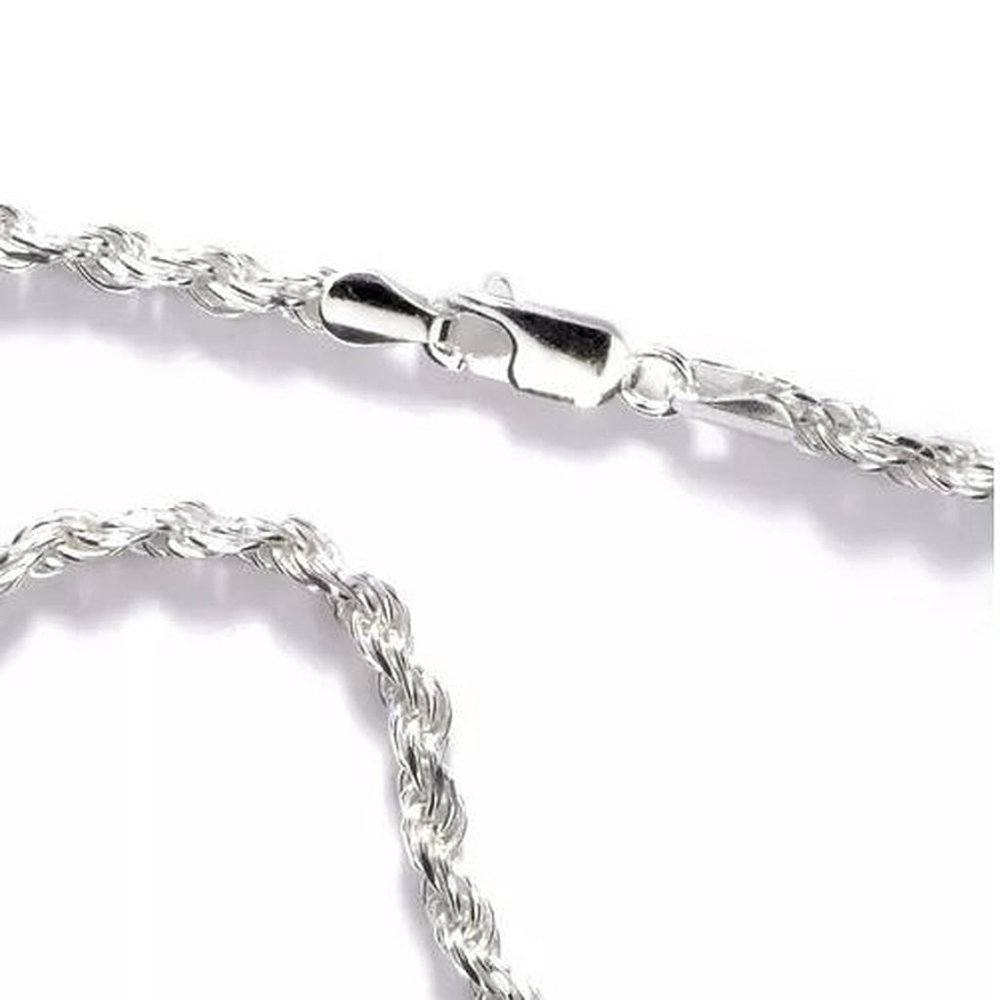 Fine Silver Chain Necklace Jewelry - Picture 2 of 5